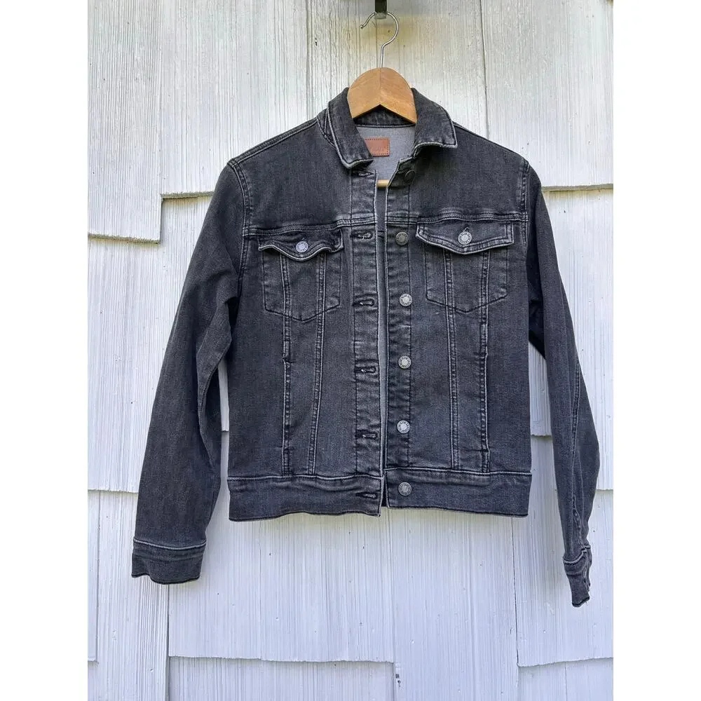 Judy Blue Black‎ Denim Cropped Jacket JB744 Size Small
